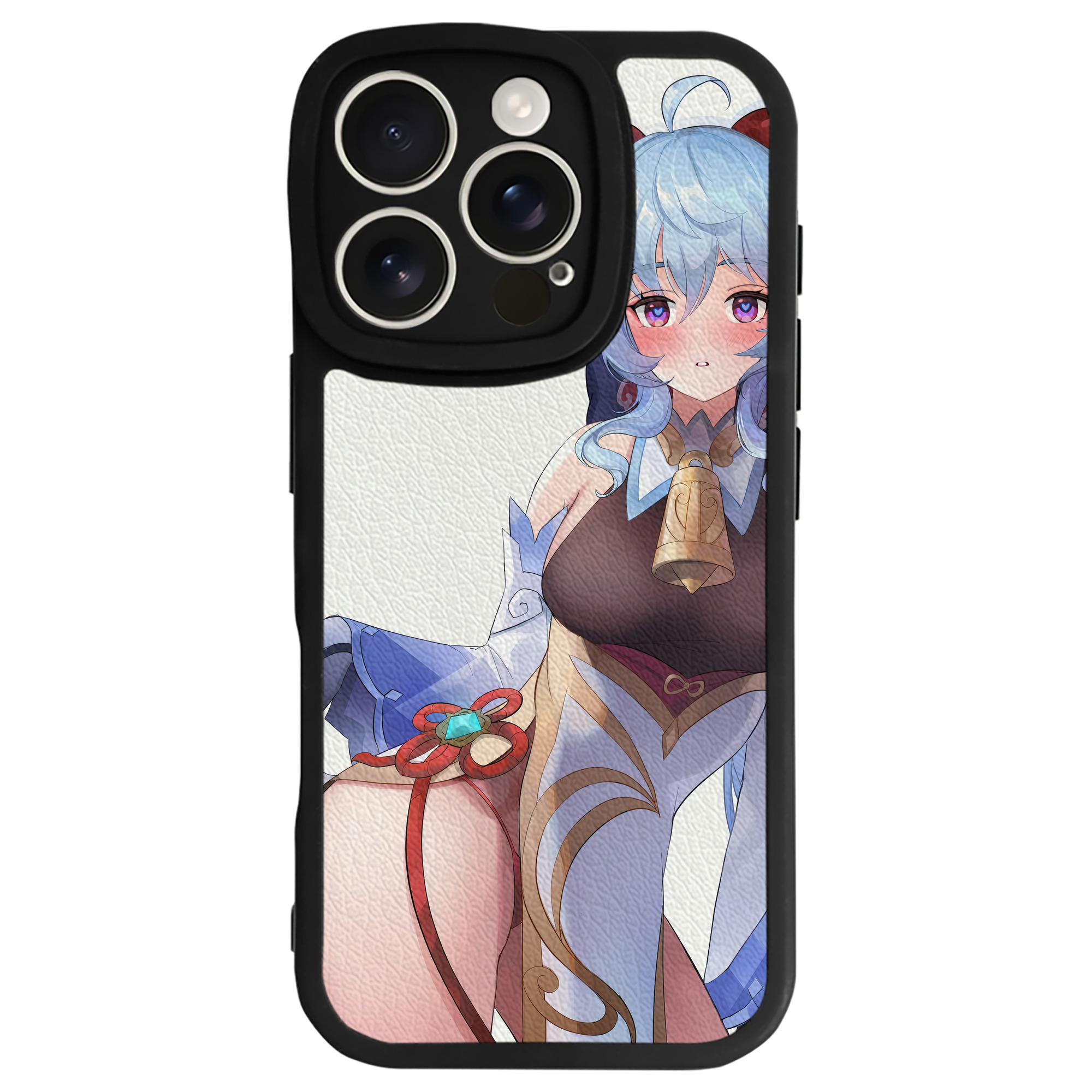 げんし神 genshin 【iPhone 16シリーズ対応】シリコンスマホケース（レザー調） 材質：シリコン